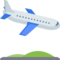 Airplane Arrival emoji on Facebook